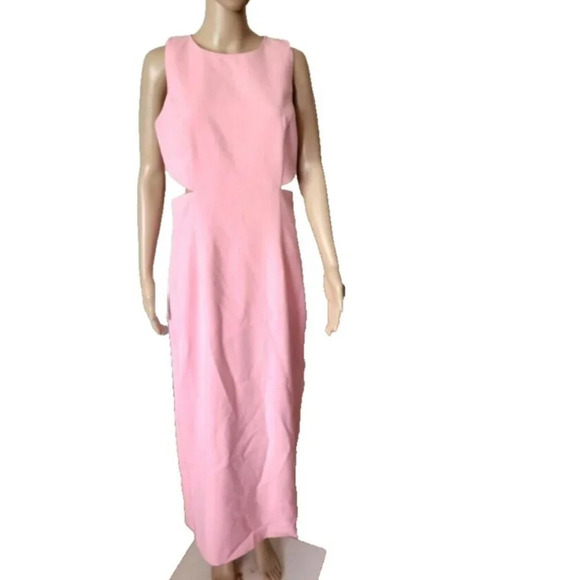 Bardot Lori Midi cut out Dress Vint Pink size 10 - Picture 3 of 9